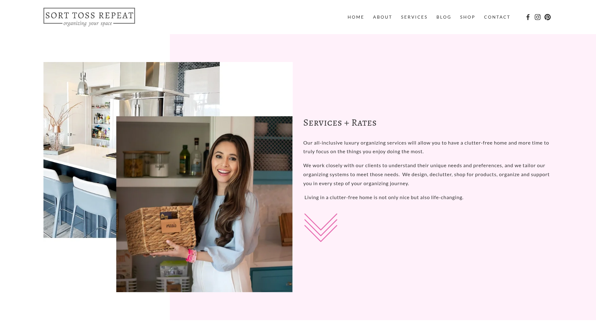 Sort Toss Repeat Professional Organizer Alexandria, VA service page