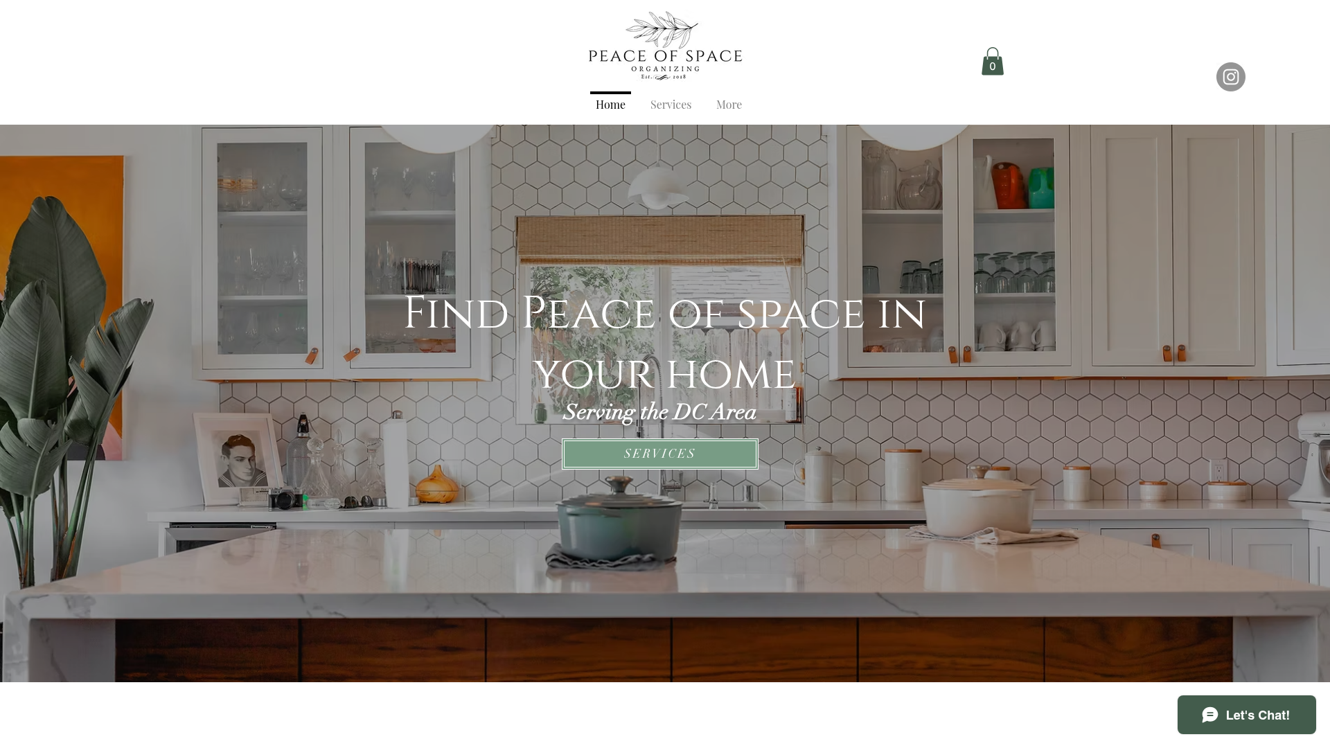 Peace of Space Organizing website homepage