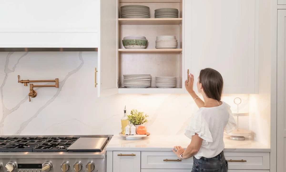 Organized kitchen by Sort and Store