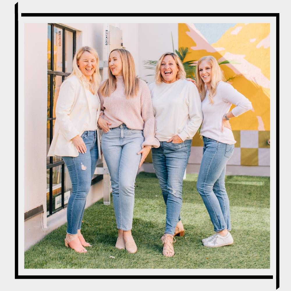 Four members of the Neatly Done organizing team