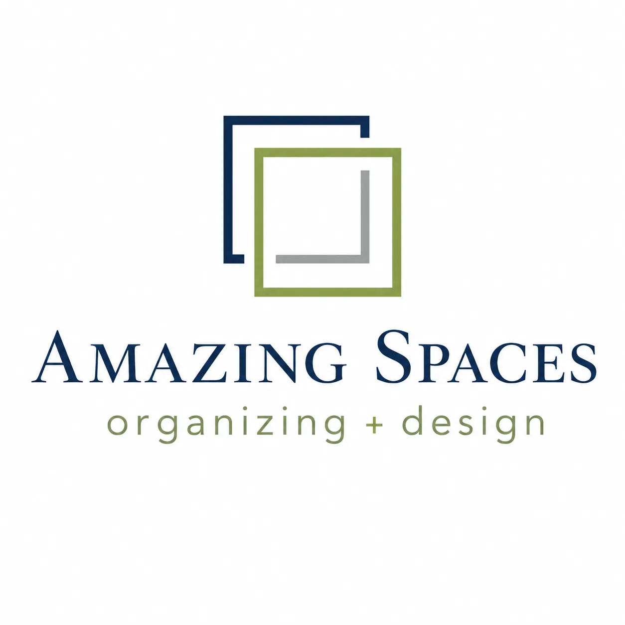 Amazing Spaces | organizing + design logo