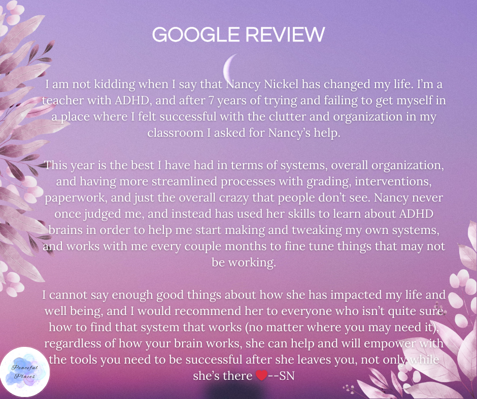 Peaceful Places Professional Organizing portfolio image 1